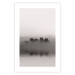 Poster Island of Mists - black and white lakeside landscape with mist-covered island 130265 additionalThumb 19