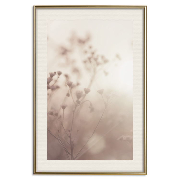 Wall Poster Morning Meadow - a composition of plants with flowers against the backdrop of sunlight 130765 additionalImage 20