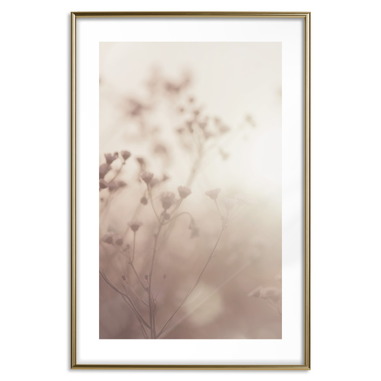 Wall Poster Morning Meadow - a composition of plants with flowers against the backdrop of sunlight 130765 additionalImage 14
