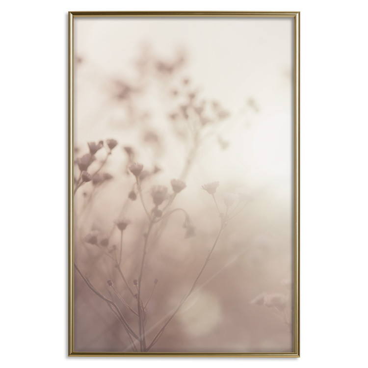 Wall Poster Morning Meadow - a composition of plants with flowers against the backdrop of sunlight 130765 additionalImage 21