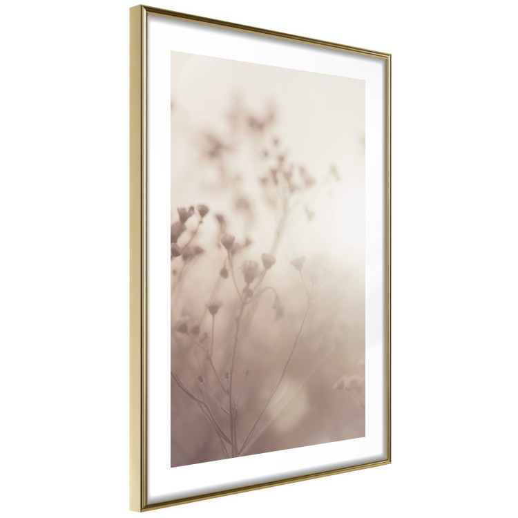 Wall Poster Morning Meadow - a composition of plants with flowers against the backdrop of sunlight 130765 additionalImage 7