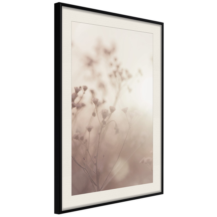 Wall Poster Morning Meadow - a composition of plants with flowers against the backdrop of sunlight 130765 additionalImage 2