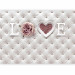 Photo Wallpaper Love dream - inscription in English on a leather-textured background with quilting 132165 additionalThumb 1