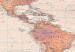Large canvas print World Map: Orange World II [Large Format] 132365 additionalThumb 5