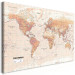 Large canvas print World Map: Orange World II [Large Format] 132365 additionalThumb 3