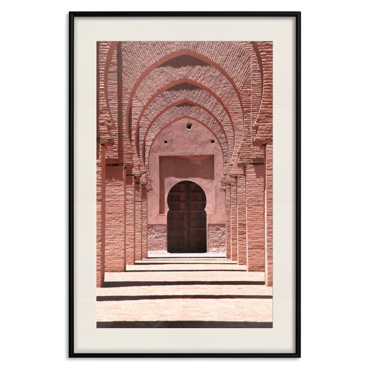 Wall Poster Pink Arcades - composition of brick column architecture in Morocco 134765 additionalImage 19