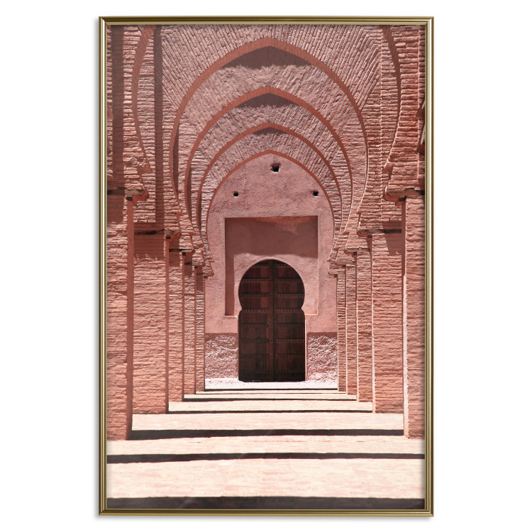 Wall Poster Pink Arcades - composition of brick column architecture in Morocco 134765 additionalImage 21
