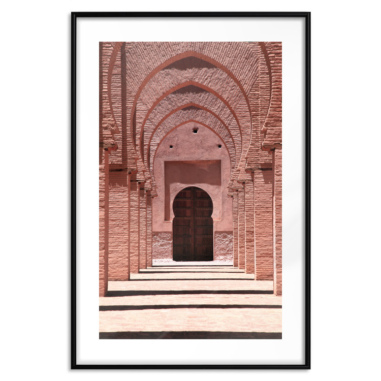 Wall Poster Pink Arcades - composition of brick column architecture in Morocco 134765 additionalImage 17