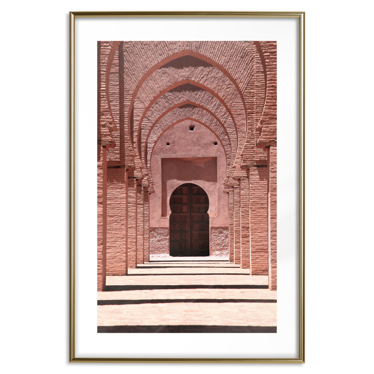 Wall Poster Pink Arcades - composition of brick column architecture in Morocco 134765 additionalImage 16
