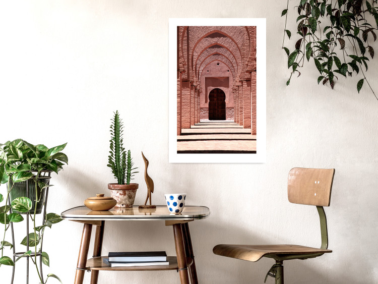 Wall Poster Pink Arcades - composition of brick column architecture in Morocco 134765 additionalImage 3