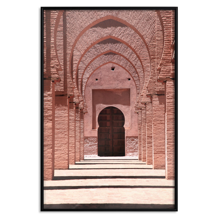 Wall Poster Pink Arcades - composition of brick column architecture in Morocco 134765 additionalImage 16