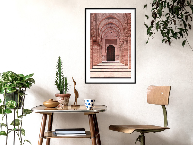 Wall Poster Pink Arcades - composition of brick column architecture in Morocco 134765 additionalImage 18