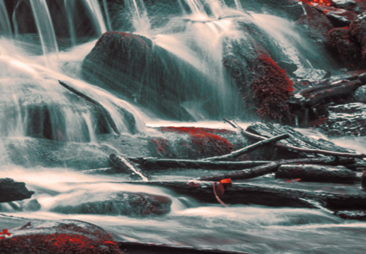 Large canvas print Awesome Waterfall - Red II [Large Format] 136365 additionalImage 6