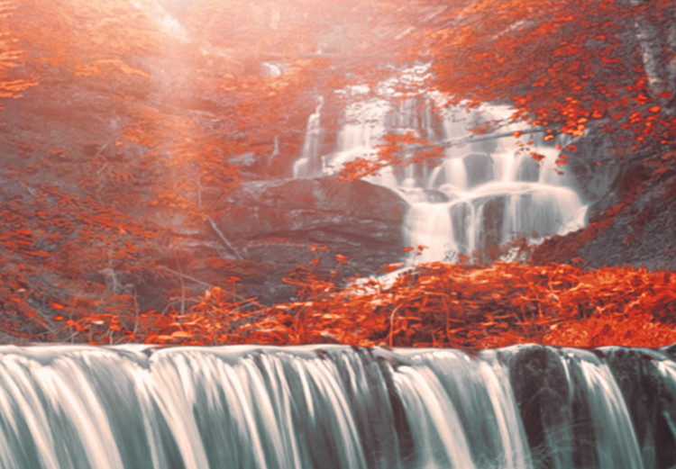 Large canvas print Awesome Waterfall - Red II [Large Format] 136365 additionalImage 5