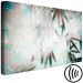 Canvas Print Blue Bamboo (1-piece) wide - gray-turquoise abstraction 138565 additionalThumb 6