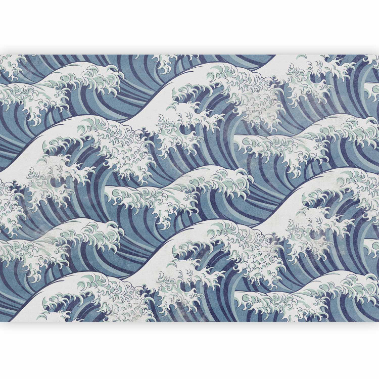 Wall Mural The stormy sea in Kanagwa - uniform sea waves in Japanese style 142465 additionalImage 1