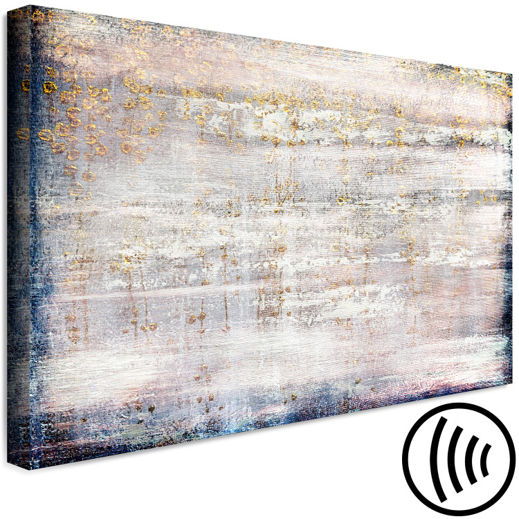 Canvas Art Print Horizontal Abstraction (1-piece) - horizontal arrangement of beige hues 143865 additionalImage 6