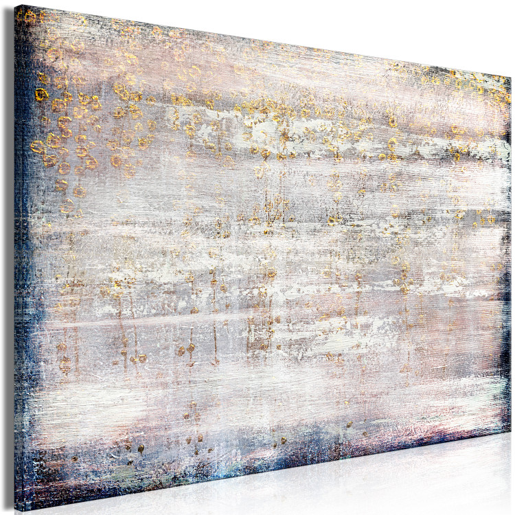 Canvas Art Print Horizontal Abstraction (1-piece) - horizontal arrangement of beige hues 143865 additionalImage 2