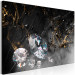 Canvas Print Abstraction with Diamonds (1-piece) - crystals on a black-gold background 148965 additionalThumb 2