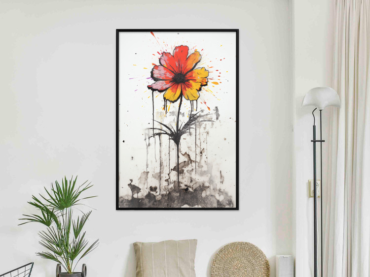 Wall Poster Graffiti Flower - Colorful Composition on the Wall in Banksy Style 151765 additionalImage 15