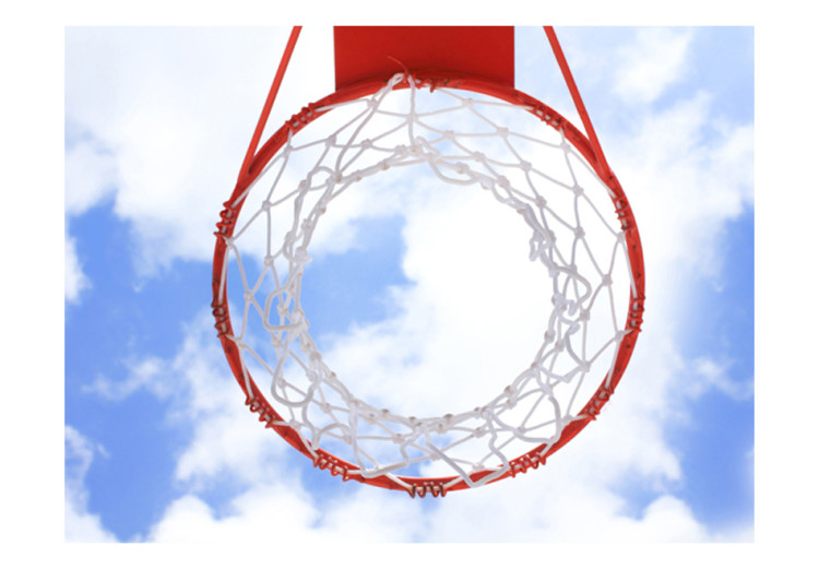 Photo Wallpaper Sporting Hobby - Basketball hoop against a sky background with clouds 61165 additionalImage 1