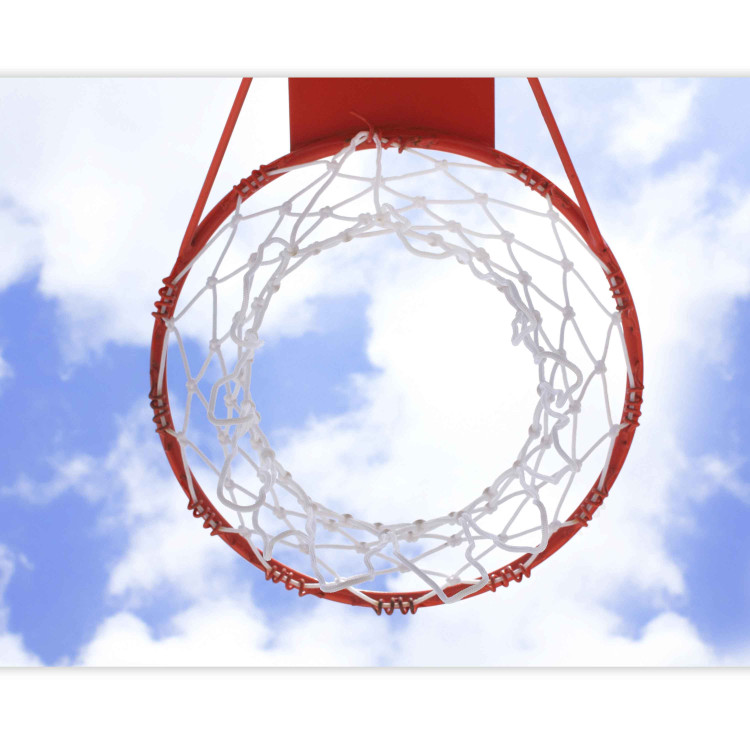 Photo Wallpaper Sporting Hobby - Basketball hoop against a sky background with clouds 61165 additionalImage 5