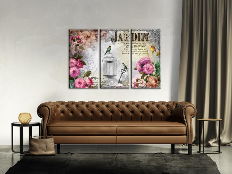 Canvas Print Garden in vintage style 90365 additionalImage 3