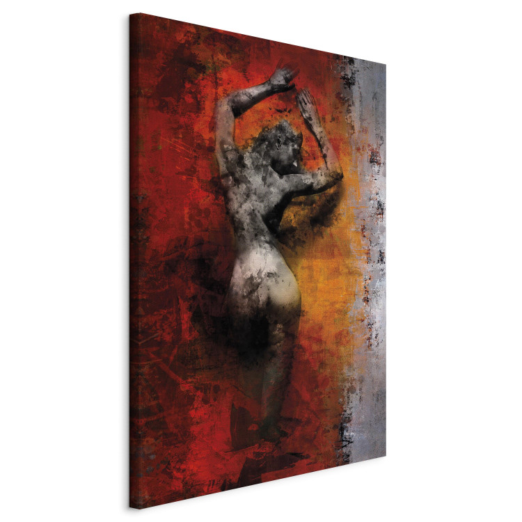 Canvas Sensuality (1-piece) - Gray Sculpture of a Woman in an Erotic Act 93165 additionalImage 2