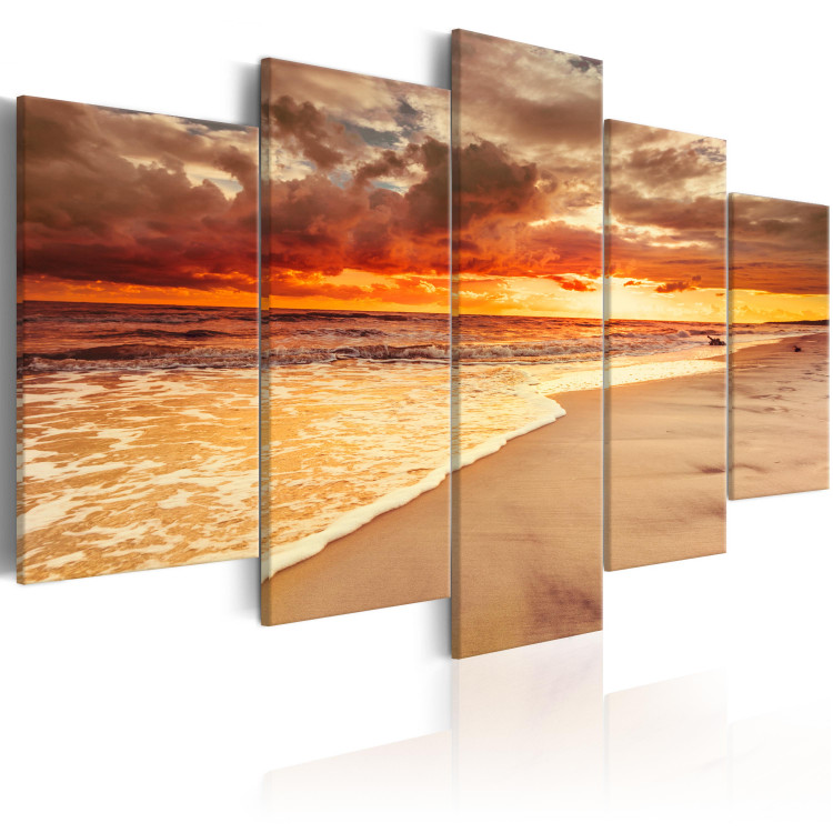 Canvas Art Print Sea: Beautiful Sunset 97965 additionalImage 2