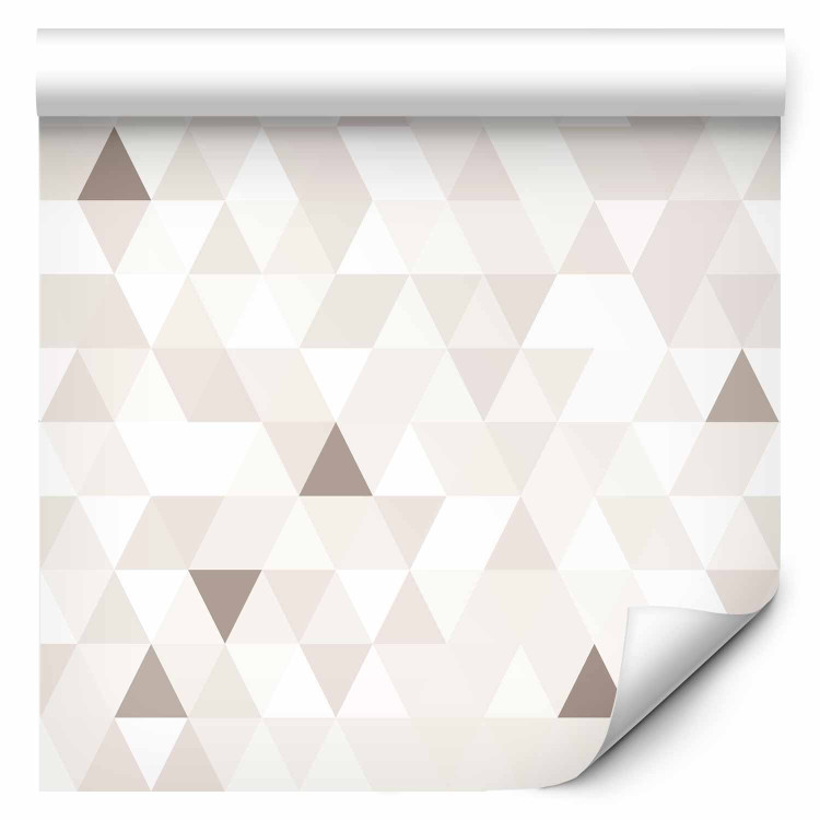 Modern Wallpaper Shimmering Triangles (Beige) 108275 additionalImage 6