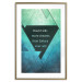 Poster Believe in Dreams - motivational English quote on a background of triangles 114575 additionalThumb 14