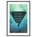 Poster Believe in Dreams - motivational English quote on a background of triangles 114575 additionalThumb 15