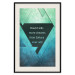 Poster Believe in Dreams - motivational English quote on a background of triangles 114575 additionalThumb 18