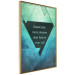 Poster Believe in Dreams - motivational English quote on a background of triangles 114575 additionalThumb 14