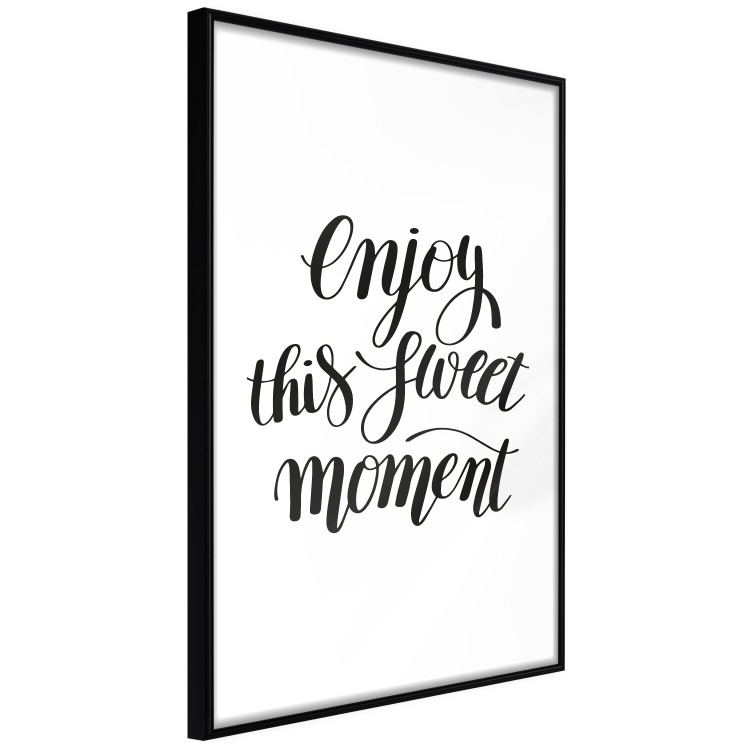Poster Enjoy This Sweet Moment - black English text on a solid background 114675 additionalImage 13