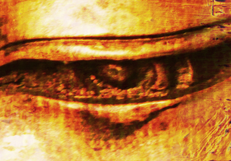 Canvas Art Print Calmness on the Face (1-part) - Portrait of Buddha Sculpture in Zen Spirit 114975 additionalImage 5