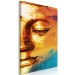 Canvas Art Print Calmness on the Face (1-part) - Portrait of Buddha Sculpture in Zen Spirit 114975 additionalThumb 2