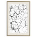 Poster Cracked earth - black and white composition with irregular texture 115075 additionalThumb 19