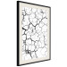 Poster Cracked earth - black and white composition with irregular texture 115075 additionalThumb 3