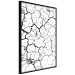 Poster Cracked earth - black and white composition with irregular texture 115075 additionalThumb 9