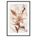 Wall Poster Milan Lily - botanical composition with a flower on a marble background 118275 additionalThumb 17
