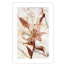 Wall Poster Milan Lily - botanical composition with a flower on a marble background 118275 additionalThumb 25