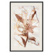 Wall Poster Milan Lily - botanical composition with a flower on a marble background 118275 additionalThumb 18