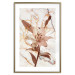 Wall Poster Milan Lily - botanical composition with a flower on a marble background 118275 additionalThumb 14