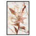 Wall Poster Milan Lily - botanical composition with a flower on a marble background 118275 additionalThumb 24
