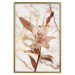 Wall Poster Milan Lily - botanical composition with a flower on a marble background 118275 additionalThumb 20