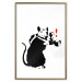 Wall Poster Rat Photographer - black and white Banksy-style graffiti with an animal 118775 additionalThumb 16