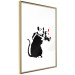 Wall Poster Rat Photographer - black and white Banksy-style graffiti with an animal 118775 additionalThumb 6