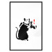 Wall Poster Rat Photographer - black and white Banksy-style graffiti with an animal 118775 additionalThumb 15