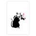 Wall Poster Rat Photographer - black and white Banksy-style graffiti with an animal 118775 additionalThumb 19